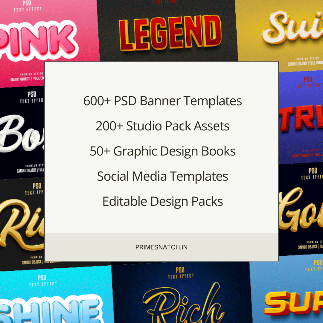 Adobe Photoshop Mega Bundle – Templates, Flyers, Banners, Business Cards & Social Media Assets