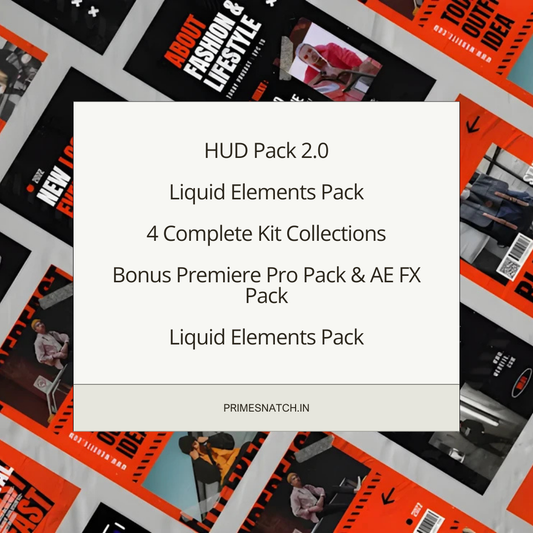 Adobe After Effects Mega Bundle – HUD, Kits, Cyberpunk, Liquid & More
