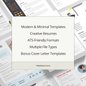 Professional Resume Templates Bundle – Modern, Creative & ATS-Friendly Designs